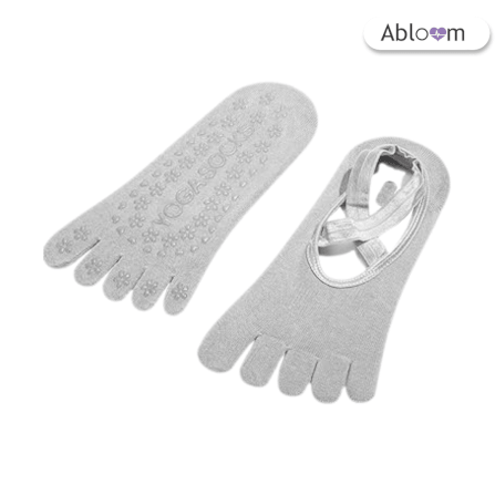 ถุงเท้าโยคะแยกนิ้ว แบบปิดนิ้วเท้า ABLOOM 0210030011017 สีเทา_2